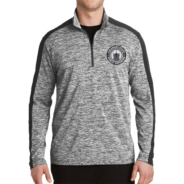 NEW! Public Defender - PosiCharge ® Electric Heather Colorblock 1/4 Zip Pullover Thumbnail
